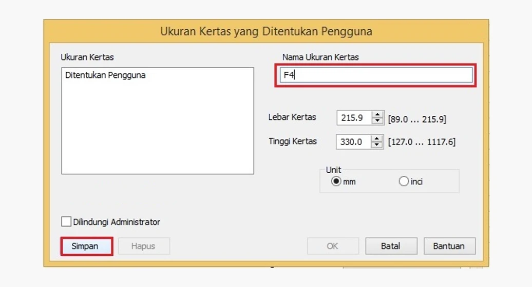 Cara Setting Ukuran Kertas F4 Di Printer Dengan Mudah